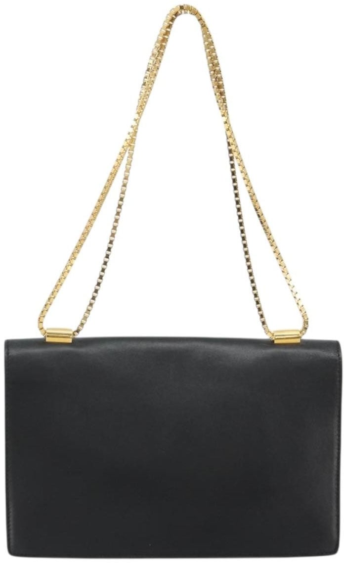 Versace Versace Medusa Flap Chain Bag Leather Zwart