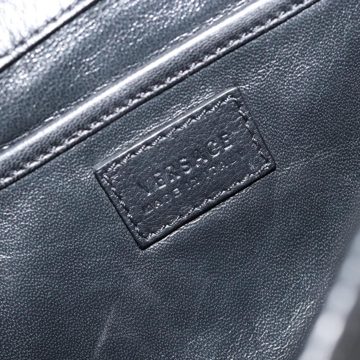 Versace Versace Medusa Flap Chain Bag Leather Zwart