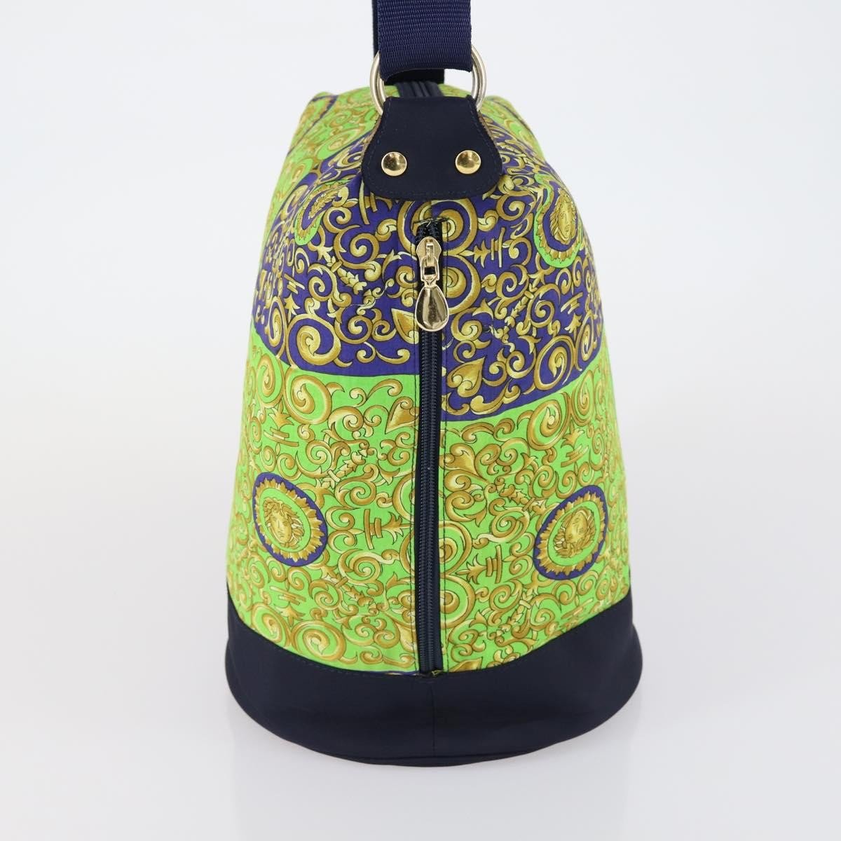 Versace Versace Vintage Shoulder Bag Cotton Groen