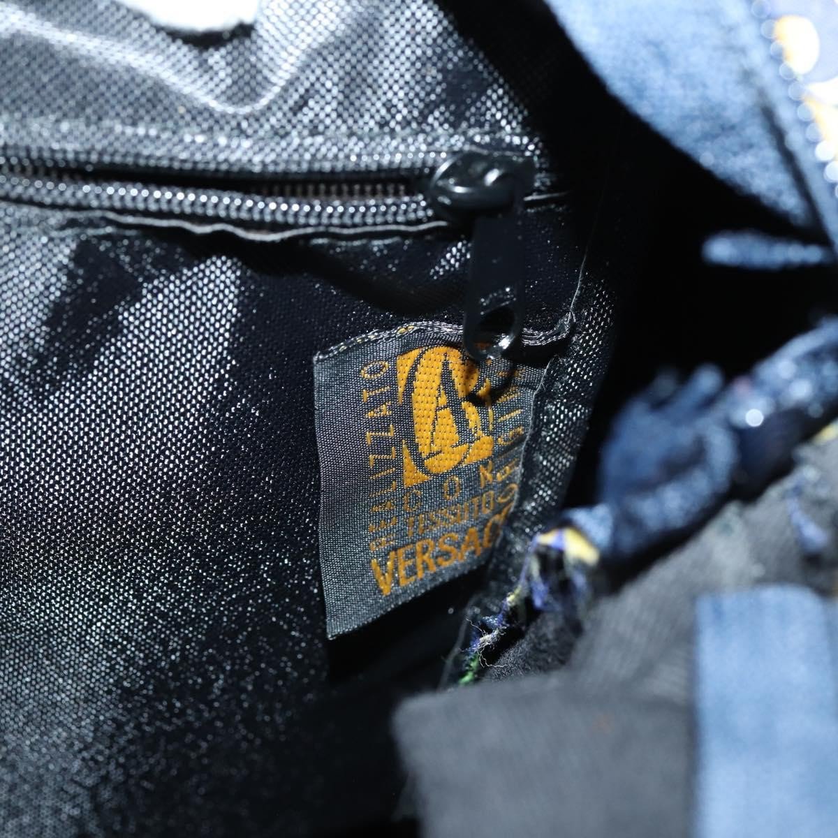 Versace Versace Vintage Shoulder Bag Cotton Groen