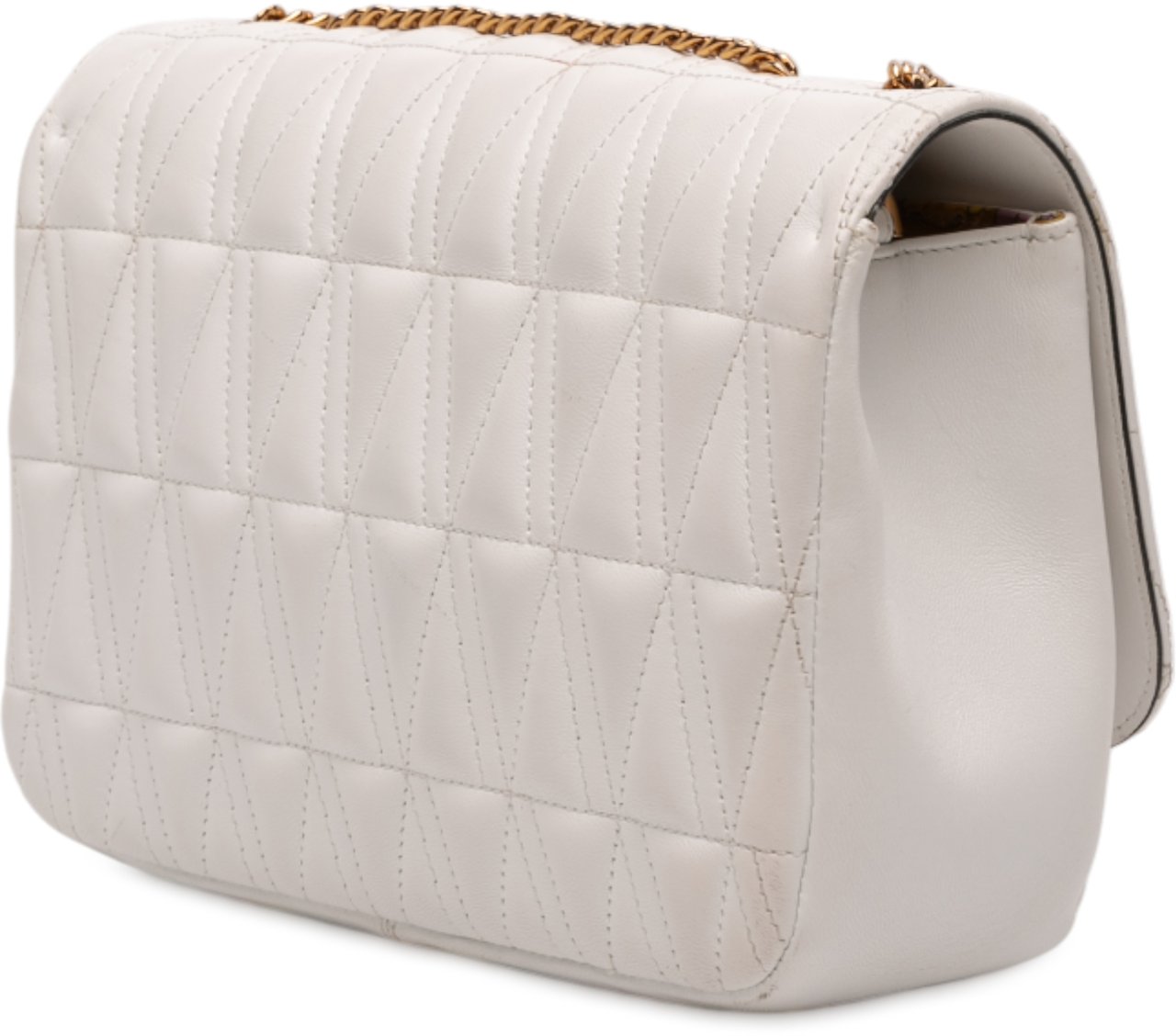 Versace Nappa Leather Virtus V Crossbody Wit