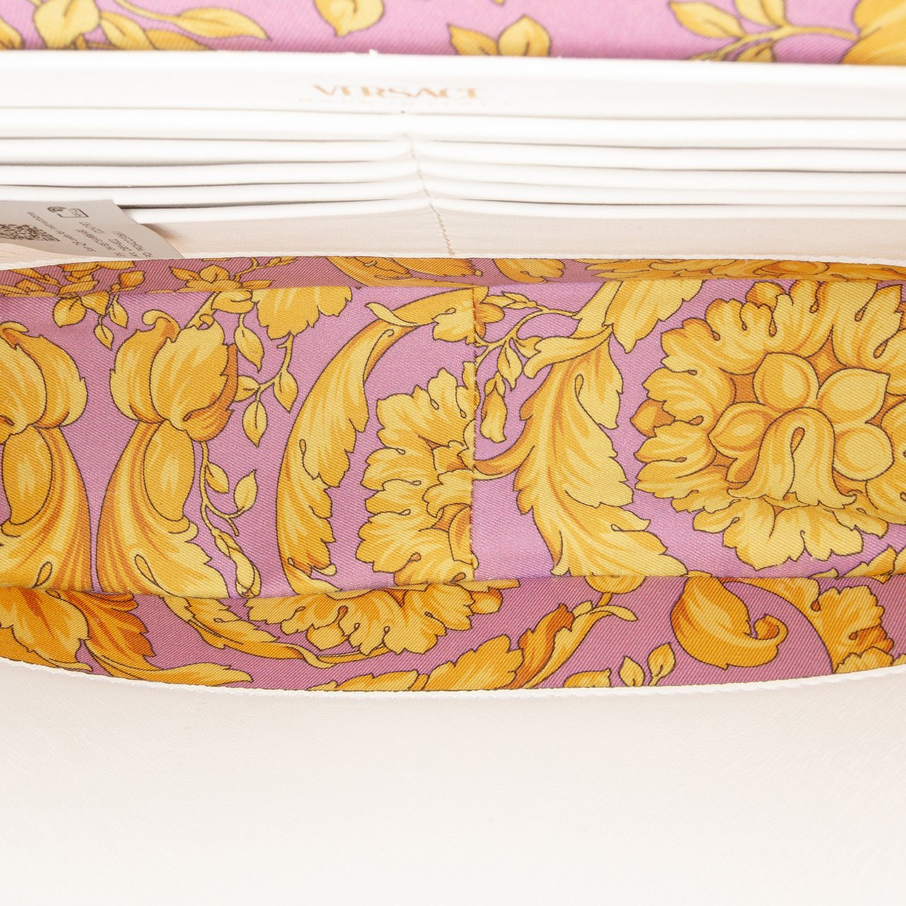 Versace Nappa Leather Virtus V Crossbody Wit