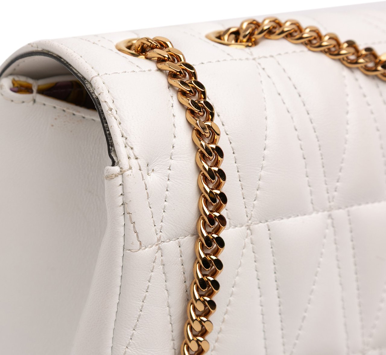 Versace Nappa Leather Virtus V Crossbody Wit