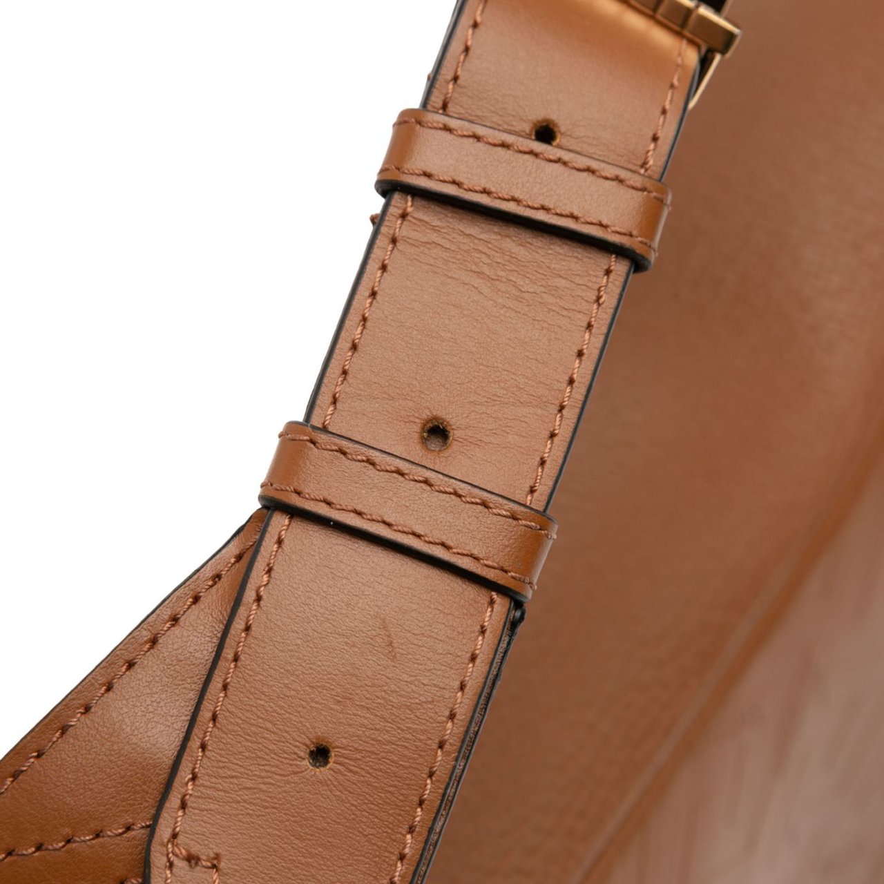 Versace Leather V Greca Signature Belt Bag Bruin