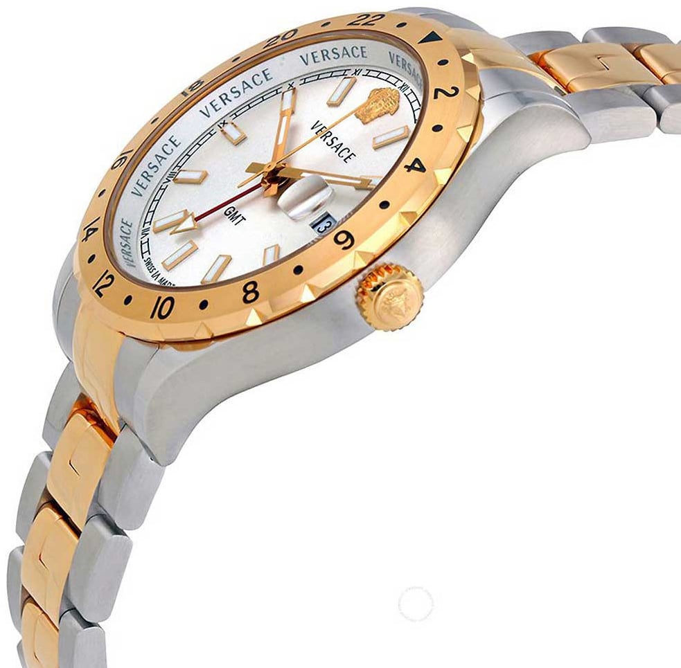 Versace V11030015 Hellenyium GMT heren horloge Zilver