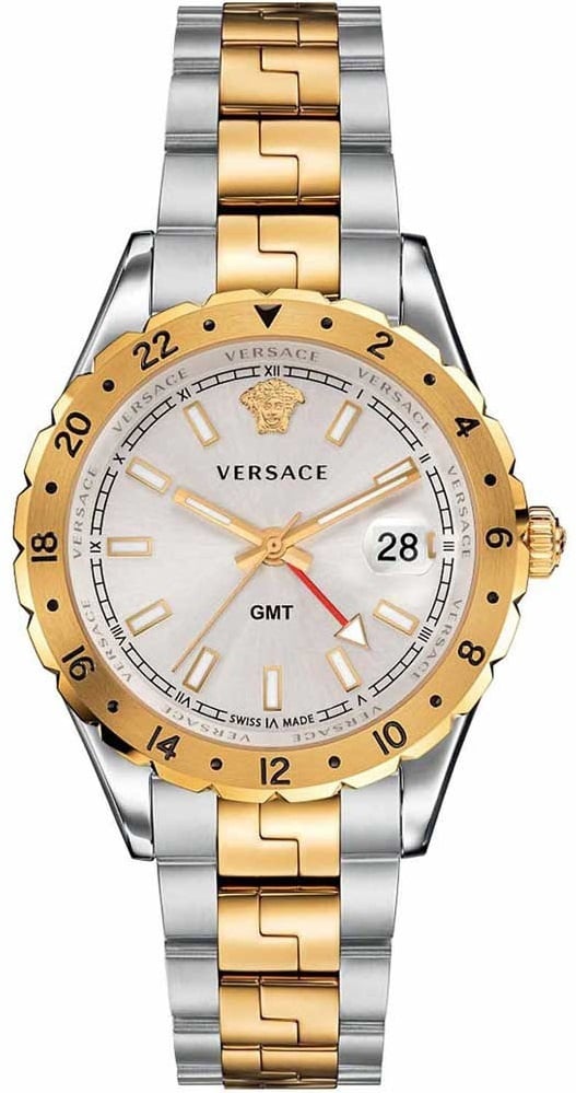 Versace V11030015 Hellenyium GMT heren horloge Zilver