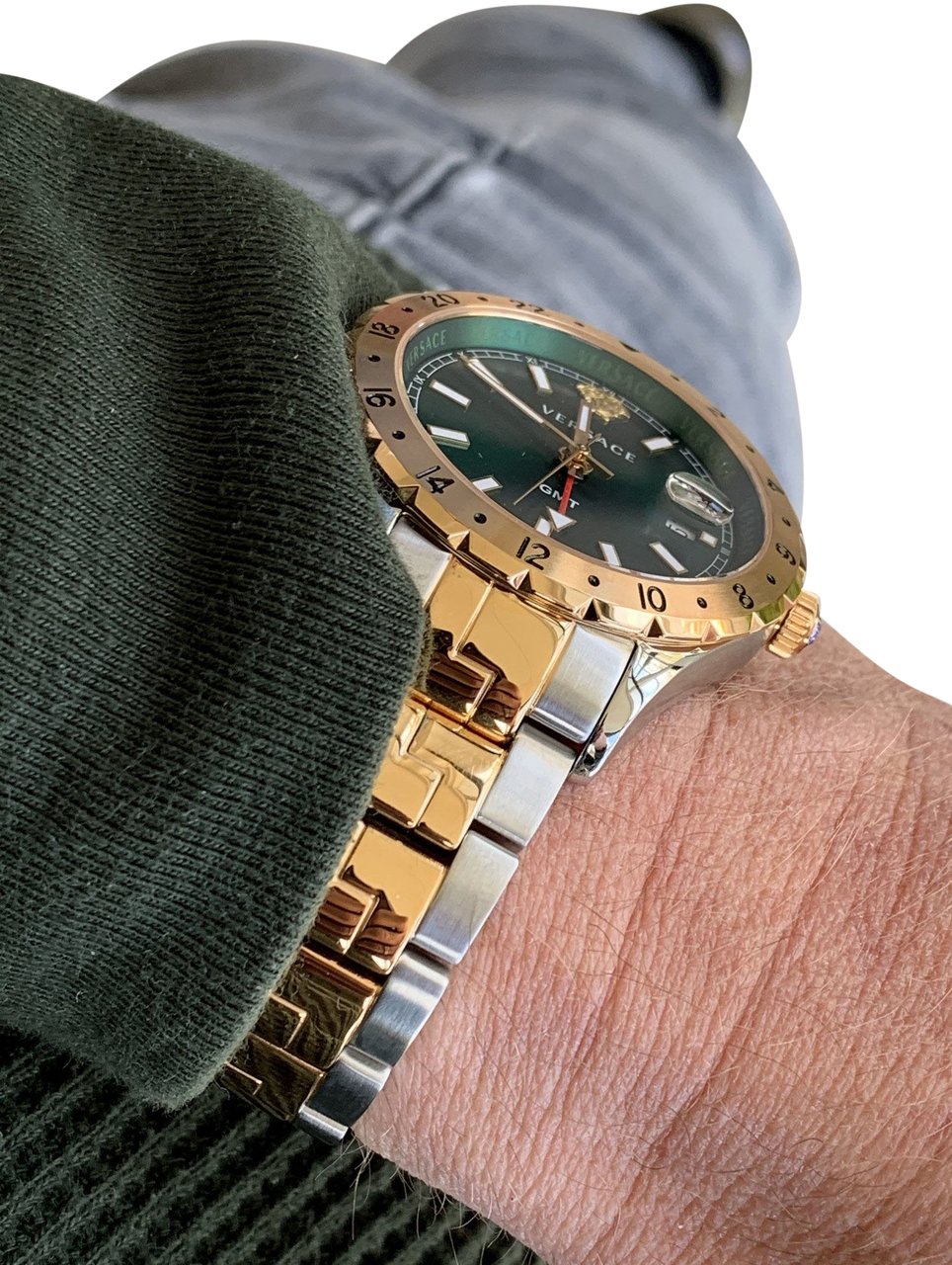 Versace V11050016 Hellenyium heren horloge 42 mm Groen