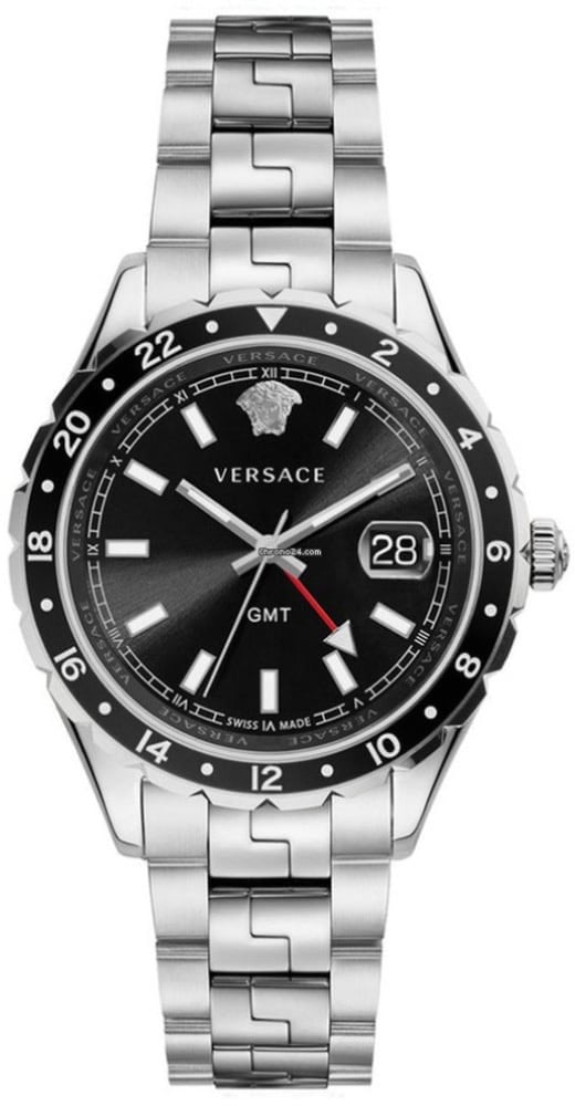 Versace V11100017 Hellenyium GMT heren horloge Zwart