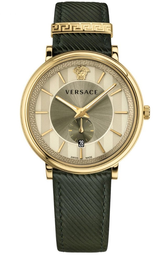 Versace VBQ030017 V-Circle Manifesto heren horloge 42 mm Goud