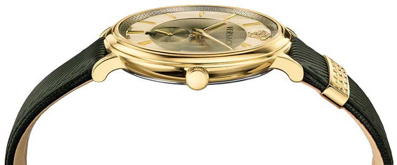Versace VBQ030017 V-Circle Manifesto heren horloge 42 mm Goud