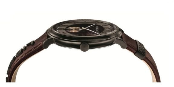Versace VBQ040017 V-Circle Manifesto heren horloge 42 mm Zwart