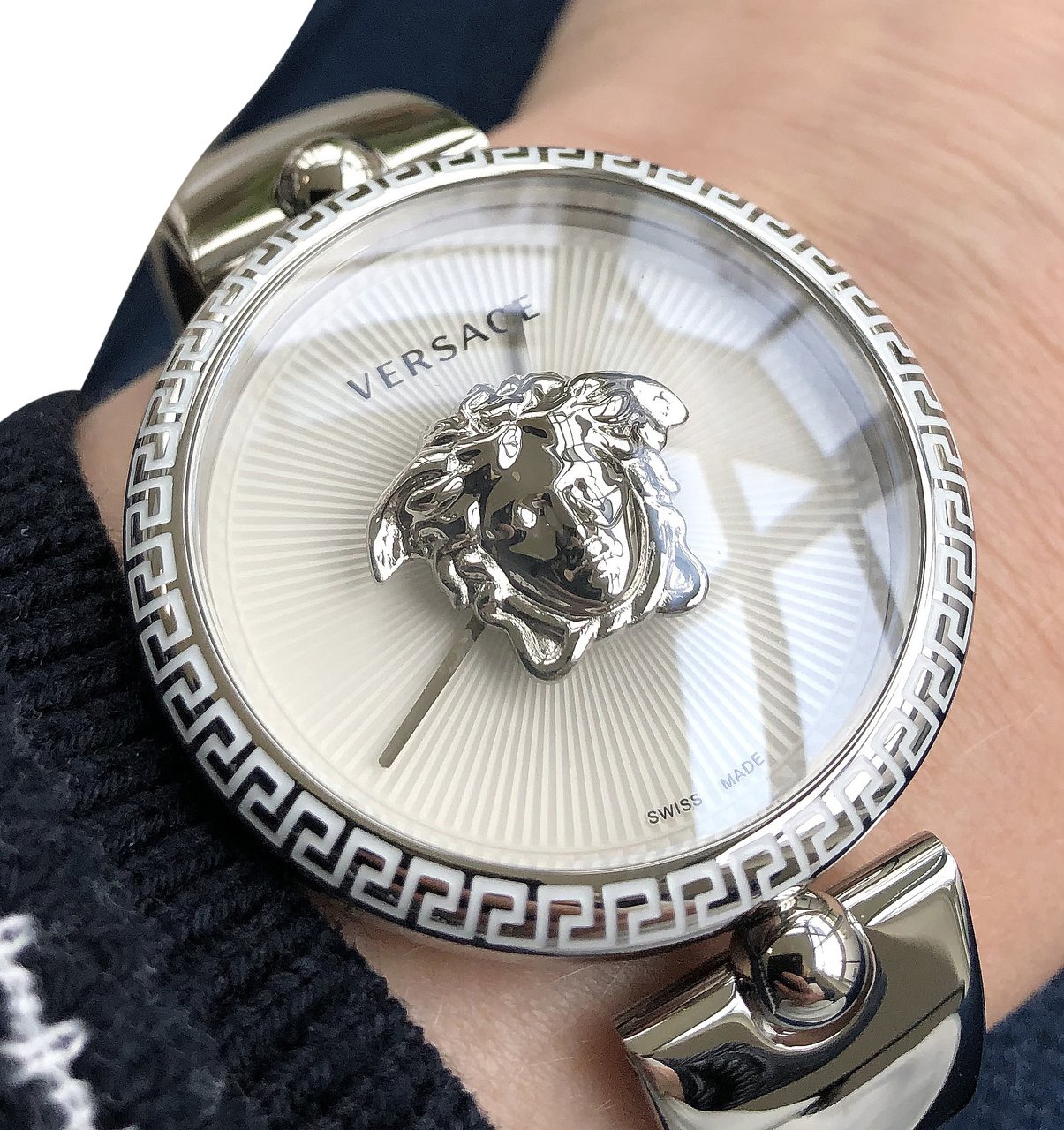 Versace VCO090017 Palazzo dames horloge 38 mm Zilver
