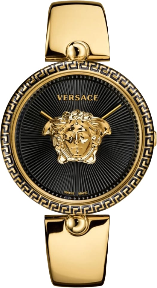 Versace VCO100017 Palazzo dames horloge 38 mm Zwart