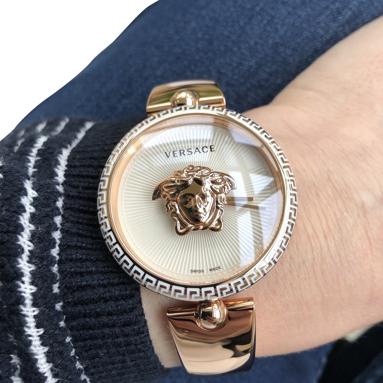 Versace VCO110017 Palazzo dames horloge 38 mm Zilver