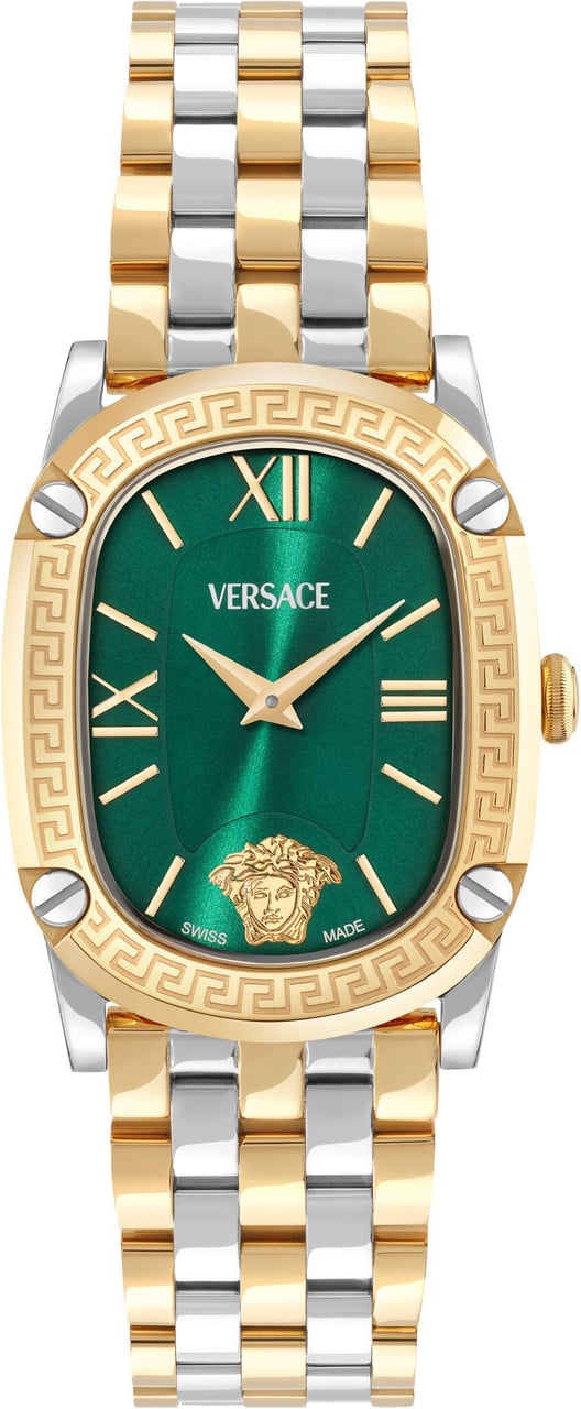 Versace VE1B01225 Greca Couture dames horloge 29 mm Groen