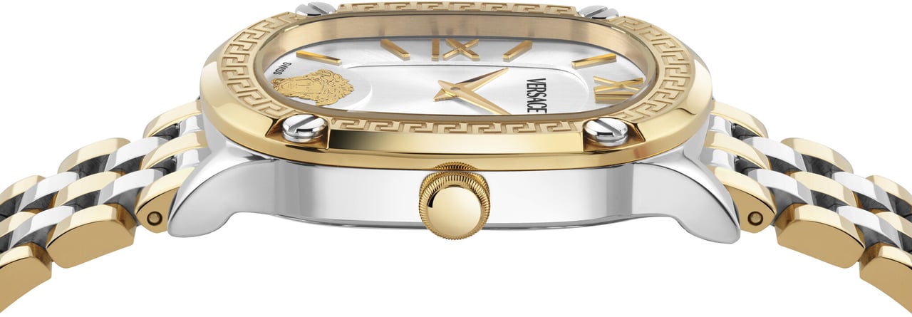 Versace VE1B01325 Greca Couture dames horloge 29 mm Wit