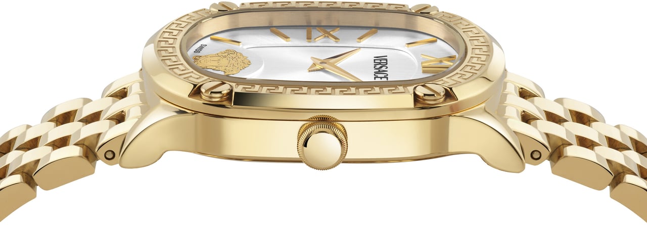 Versace VE1B01525 Greca Couture dames horloge 29 mm Wit