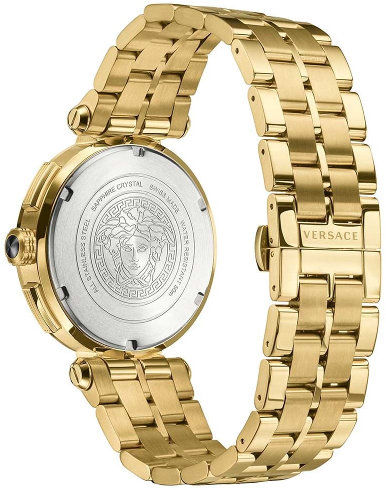 Versace VE1D00419 Aion heren horloge chronograaf 45 mm Zilver