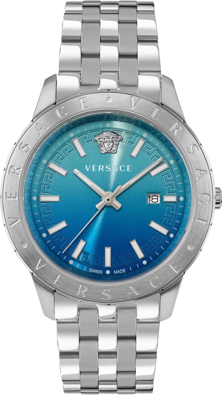 Versace VE2C01125 Univers heren horloge 43 mm Blauw