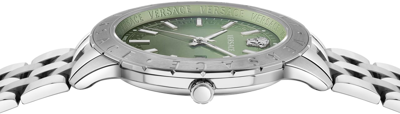 Versace VE2C01225 Univers heren horloge 43 mm Groen