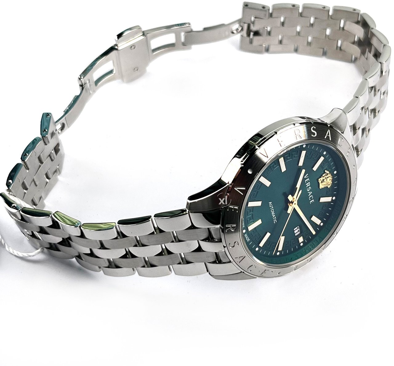Versace VE2D00321 Univers automatisch horloge 43 mm Groen