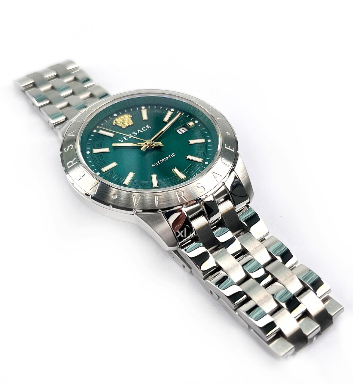 Versace VE2D00321 Univers automatisch horloge 43 mm Groen