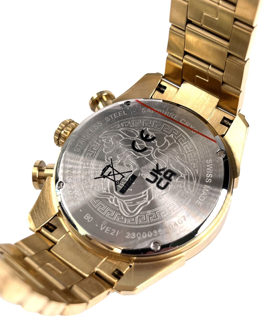 Versace VE2I00621 V-Ray chronograaf horloge 44 mm Groen