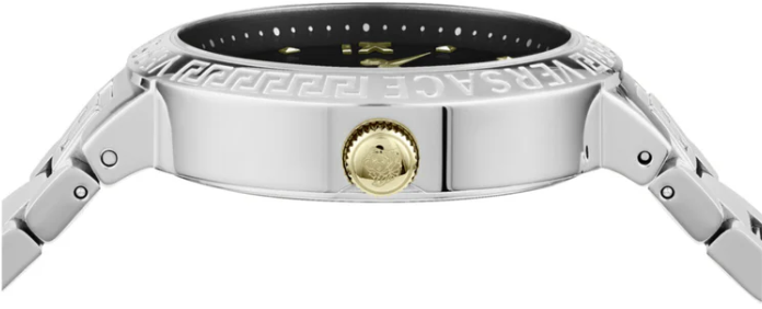 Versace VE2K00521 Greca Lady dameshorloge 36 mm Zwart