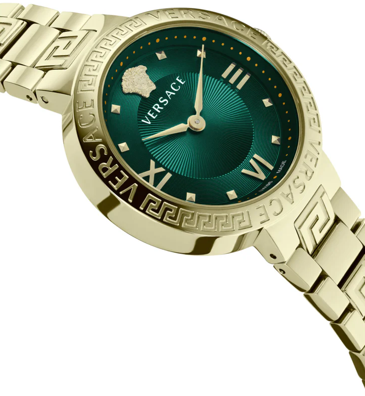 Versace VE2K00621 Greca Lady dameshorloge 36 mm Groen