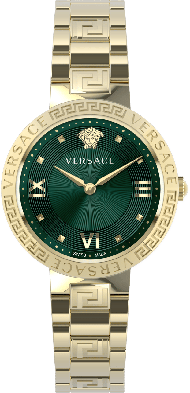 Versace VE2K00621 Greca Lady dameshorloge 36 mm Groen