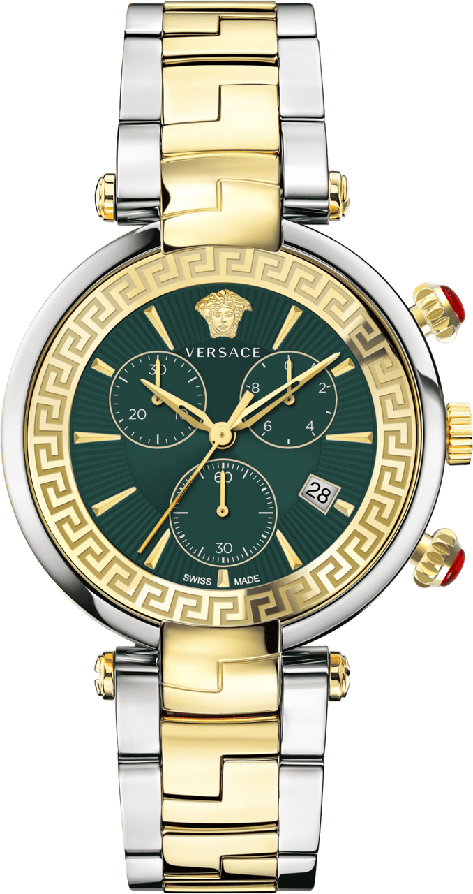 Versace VE2M00521 Revive  heren horloge 41 mm Groen