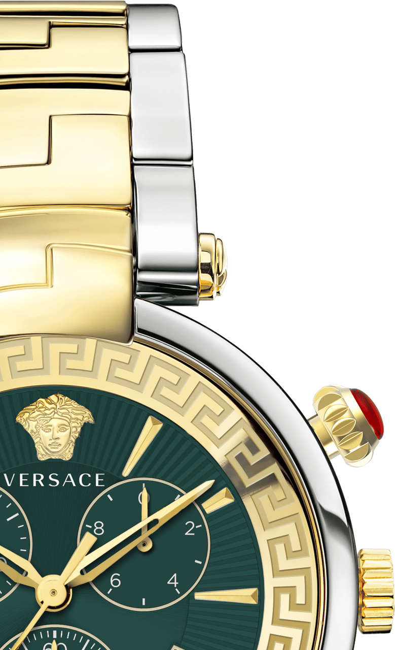 Versace VE2M00521 Revive  heren horloge 41 mm Groen