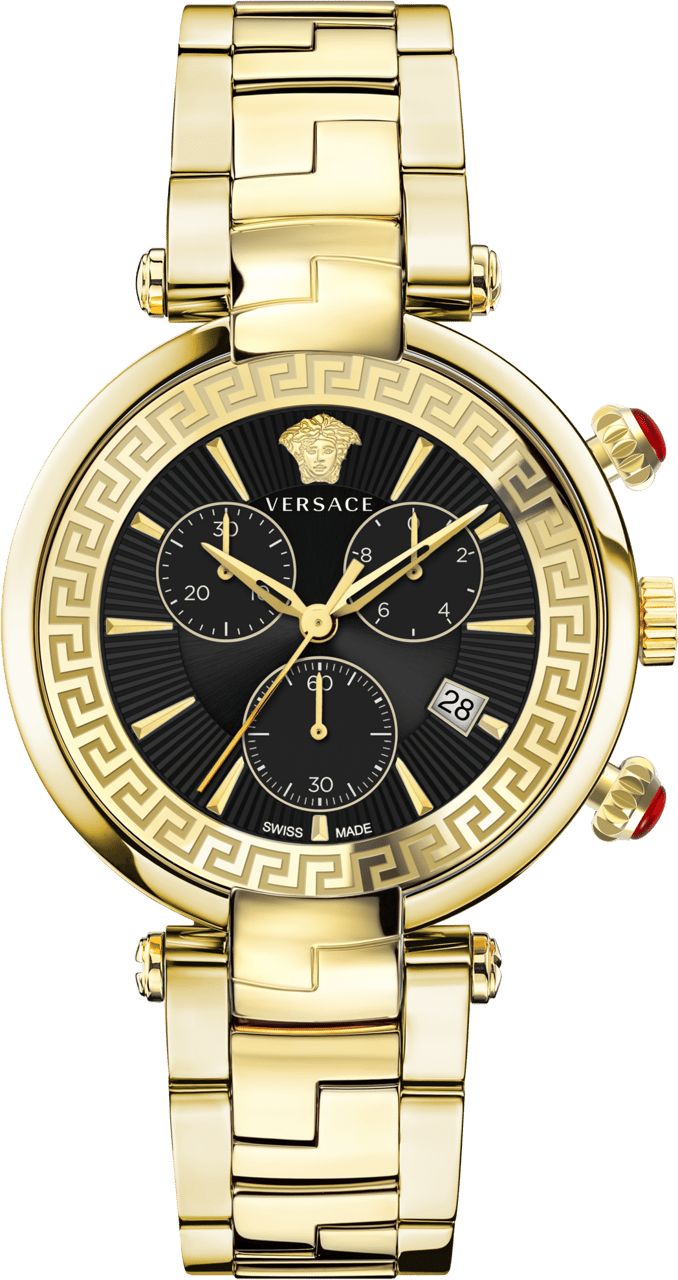 Versace VE2M00621 Revive  heren horloge 41 mm Zwart