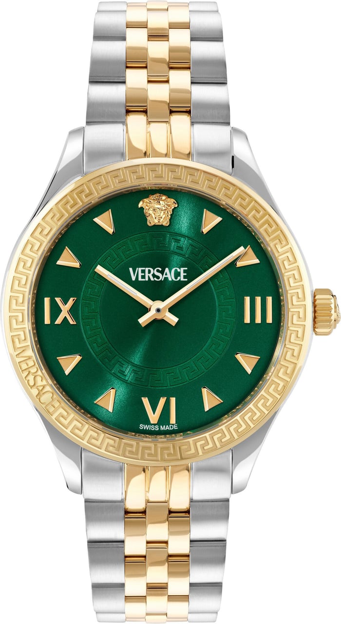 Versace VE2S01125 Hellenyium Lady dames horloge 35 mm Groen