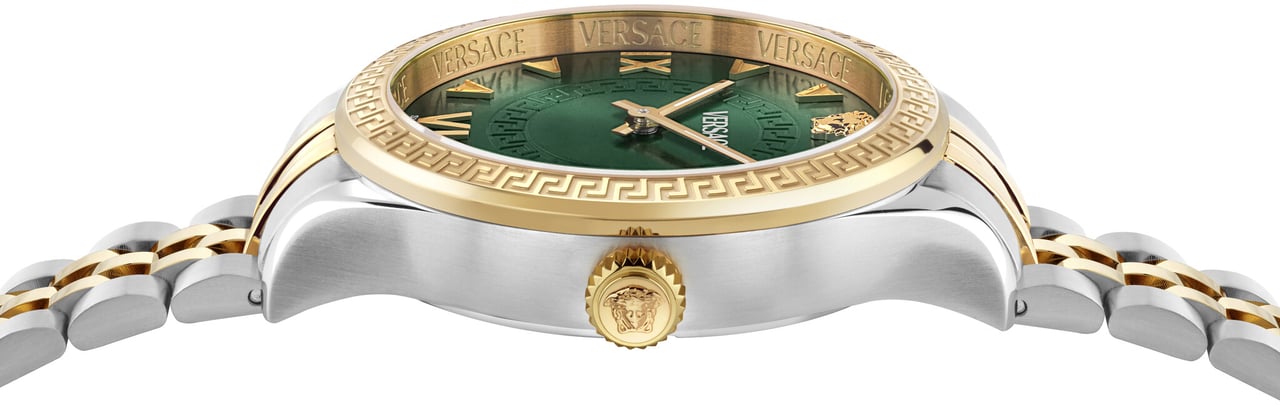 Versace VE2S01125 Hellenyium Lady dames horloge 35 mm Groen