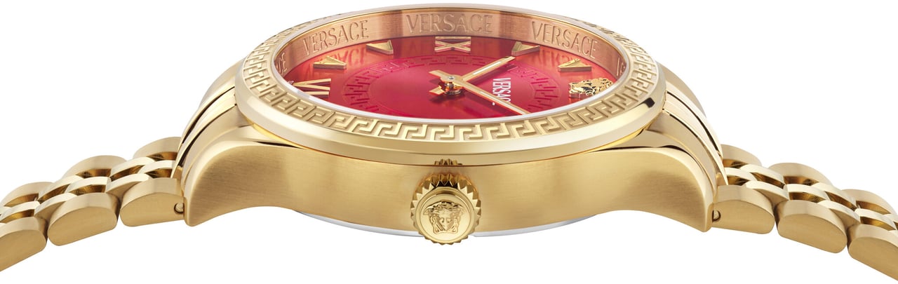 Versace VE2S01325 Hellenyium Lady dames horloge 35 mm Rood