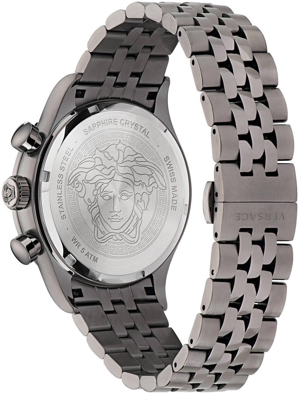 Versace VE2U00722 Hellenyium Chrono horloge 43 mm Blauw