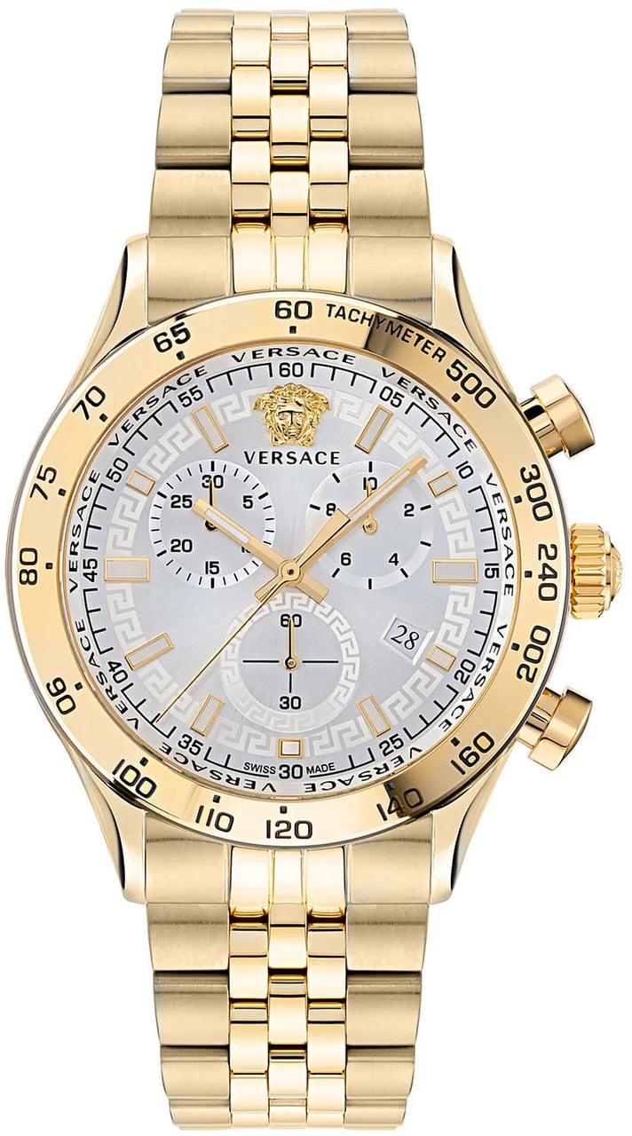 Versace VE2U01124 Hellenyium Chrono horloge 43 mm Wit