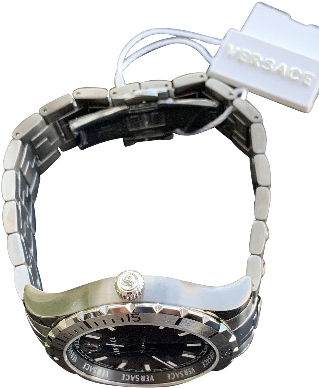 Versace VE3A00620 Hellenyium heren horloge 42 mm Zwart