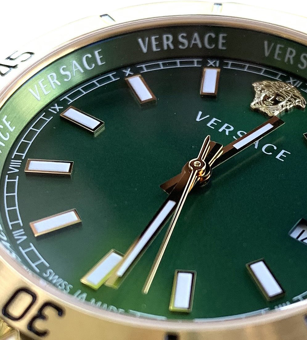 Versace VE3A00720 Hellenyium heren horloge 42 mm Groen