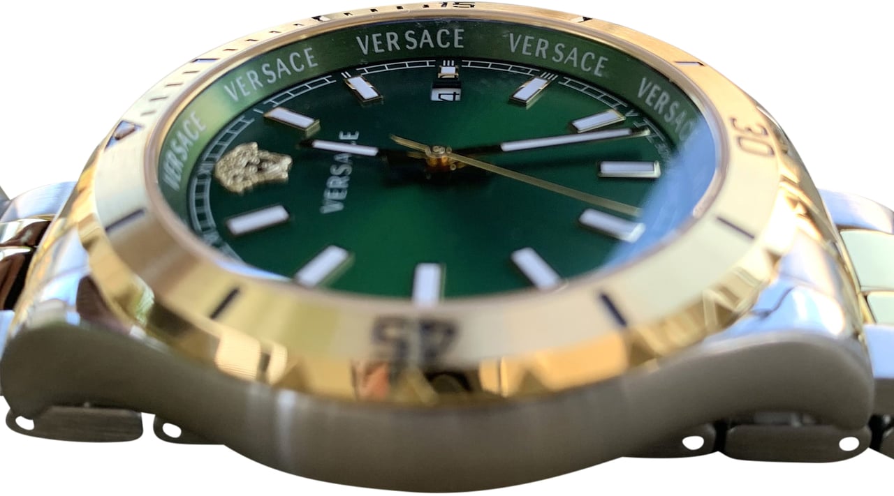 Versace VE3A00720 Hellenyium heren horloge 42 mm Groen