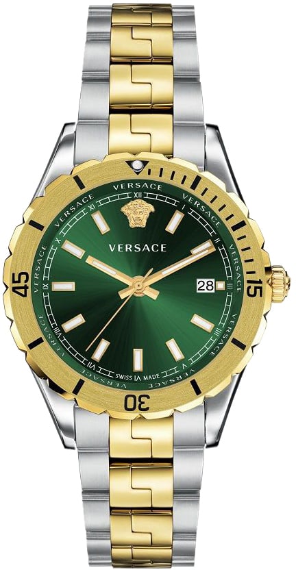 Versace VE3A00720 Hellenyium heren horloge 42 mm Groen