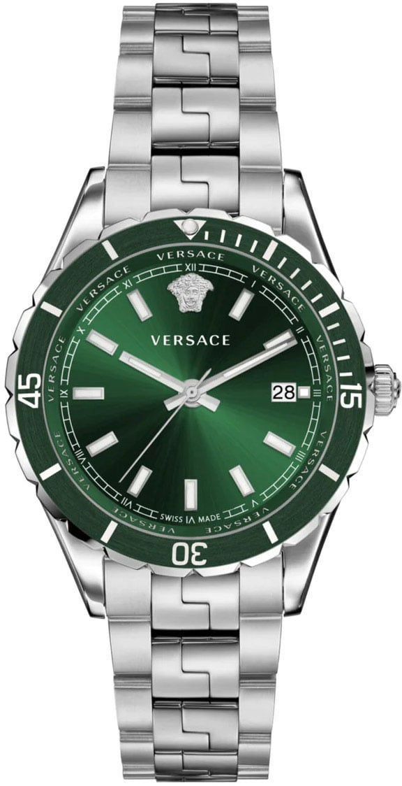 Versace VE3A01022 Hellenyium Gent heren horloge 42 mm Groen