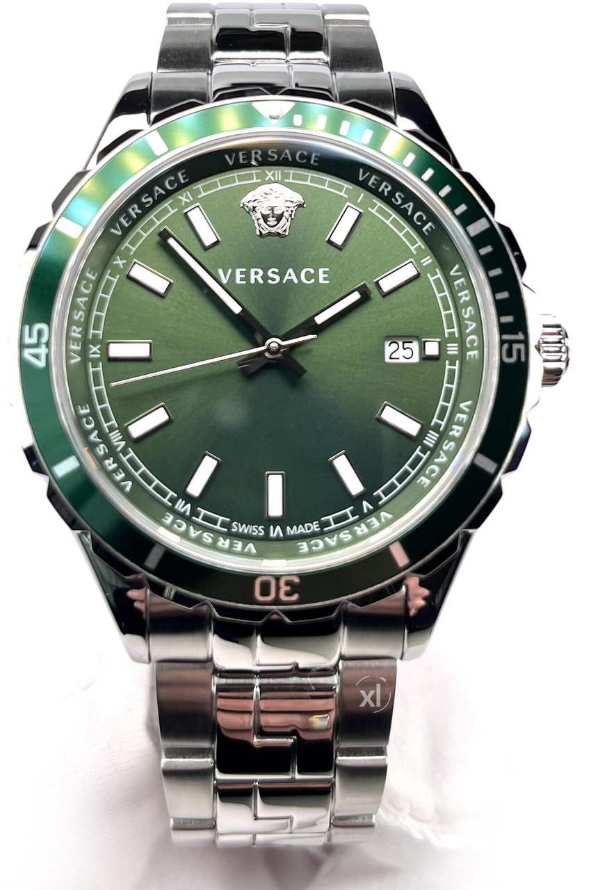 Versace VE3A01022 Hellenyium Gent heren horloge 42 mm Groen