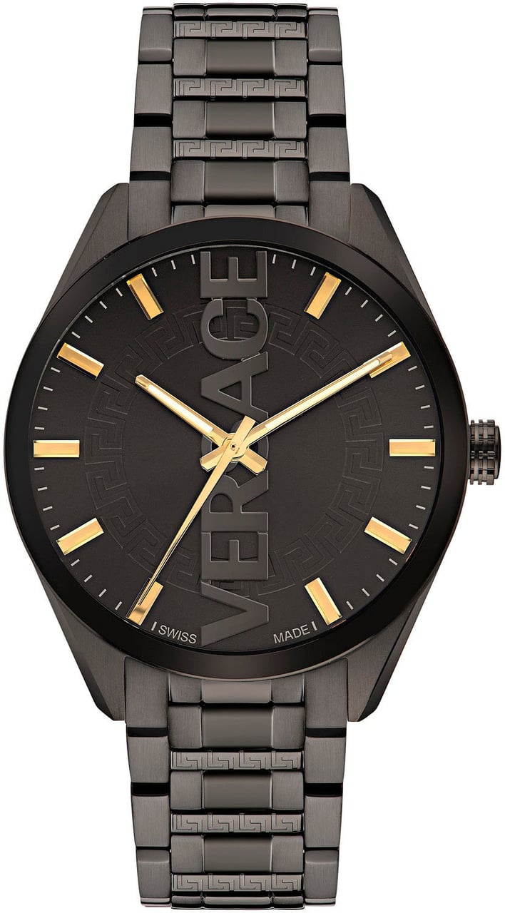 Versace Versace Vertical VE3H00522 Herenhorloge 42mm Donkergrijs