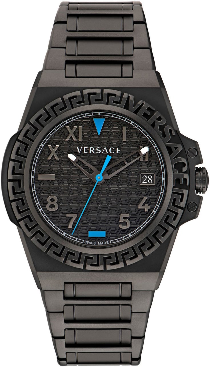 Versace Versace Greca VE3I00622 Herenhorloge 44mm Zwart