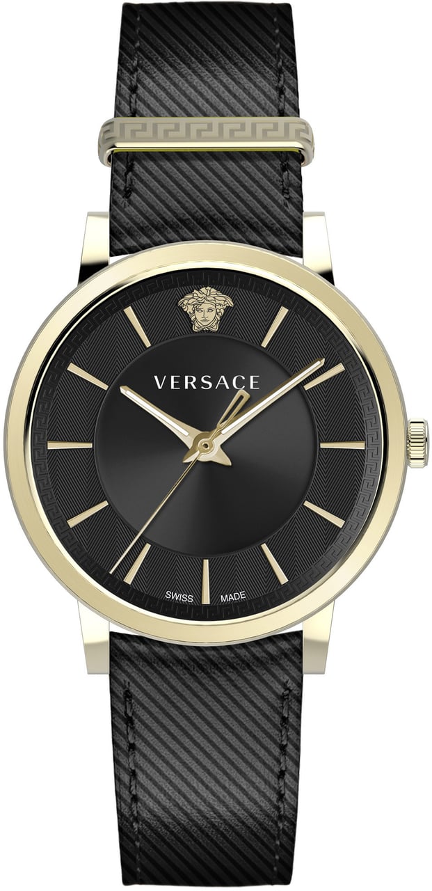 Versace VE5A00320 V-Circle heren horloge 44 mm Zwart