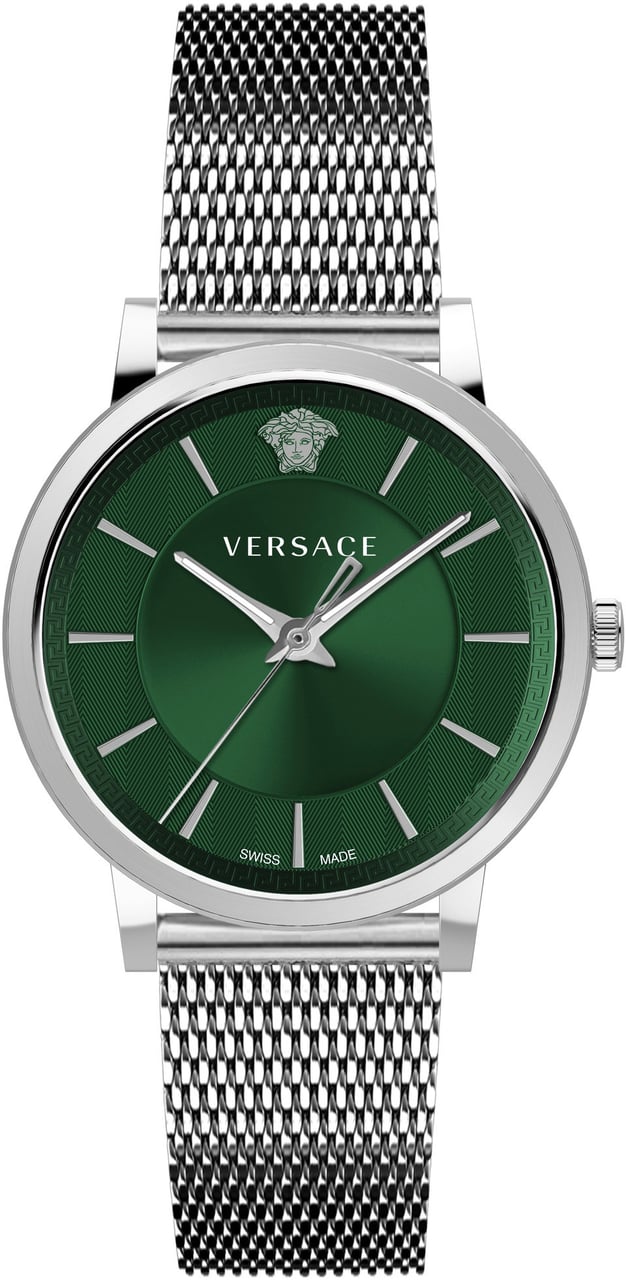Versace VE5A00620 V-Circle heren horloge 44 mm Groen