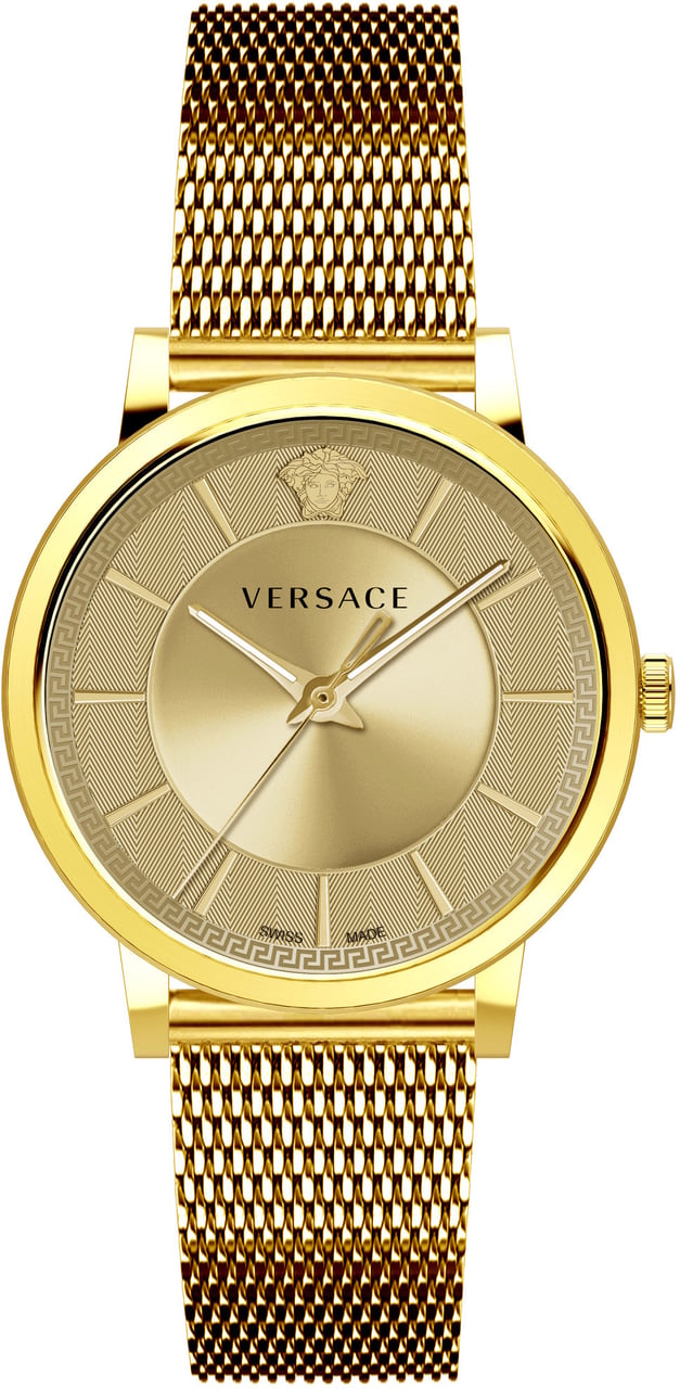 Versace VE5A00720 V-Circle heren horloge 44 mm Goud