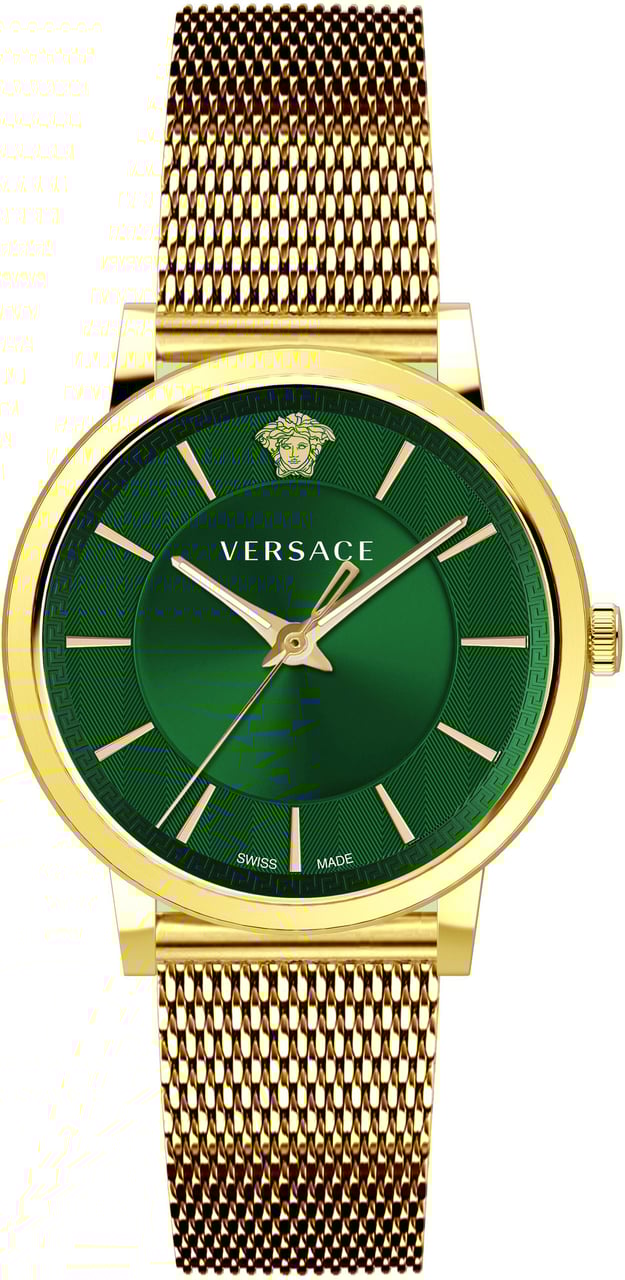 Versace VE5A00820 V-Circle heren horloge 44 mm Groen